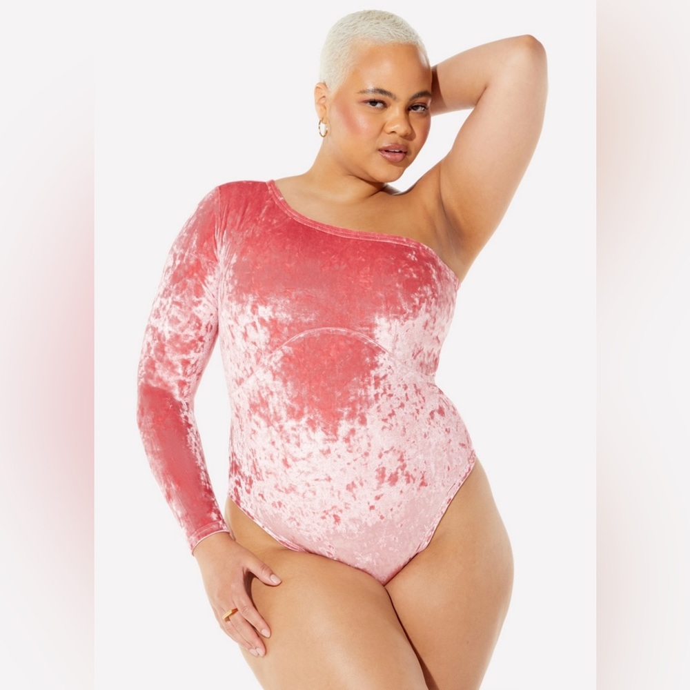 NWT Yitty Plusshy Asymmetrical Bodysuit Size XL